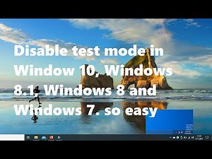 disable test mode Window 10, Windows 8.1, Windows 8 and Windows 7 100% work 2021