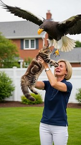 568K views · 1.6K reactions | Vulture saves kitten from eagle in backyard rescue! | Vu Studios | Facebook