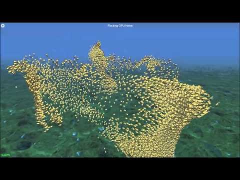 Unity Compute Shader Experiments: GPU Flocking