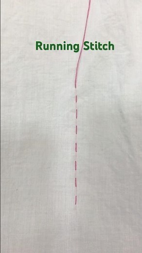 🪡Running Stitch # running stitch tutorial for beginners #shorts