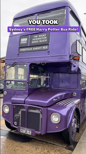 Sydney’s Free Harry Potter Bus Ride - what it’s really like #harrypotter #hogwarts #christmas2025