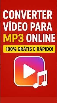 "Converter Vídeo Para MP3 Online - 100% Grátis e Rápido! ( MÉTODO 2025 ) | #shorts