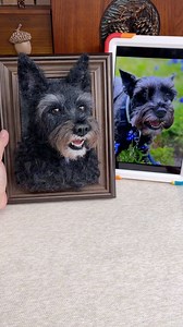 Toby❤️ My client requested that Toby’s pointy ears and the white tuft on his chest be highlighted in the portrait, with a lock of his hair incorporated into the artwork🌈 #petlovers #petportrait #petloss #petmemorial #petoftheday #petofinstagram #artoftheday #artofinstagram | My Woolever Friend