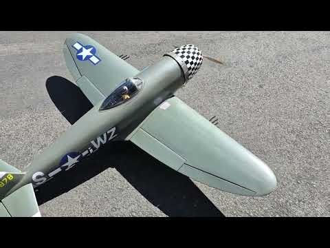 Top Flight P-47 warbird taxi test