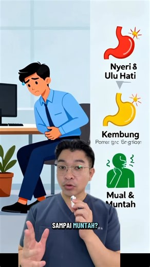 dr.Fadli👨🏻‍⚕️ on Instagram: "Sindrom dispepsia adalah kumpulan keluhan tidak nyaman pada perut bagian atas, seperti nyeri atau rasa terbakar di ulu hati, perut terasa penuh cepat saat makan, kembung, mual, atau sering sendawa. Dispepsia dapat disebabkan oleh iritasi lambung (gastritis), asam lambung berlebih, infeksi Helicobacter pylori, efek obat tertentu, hingga faktor stres. Pada sebagian orang, tidak ditemukan kelainan organik yang jelas (dispepsia fungsional). Penanganannya meliputi perub