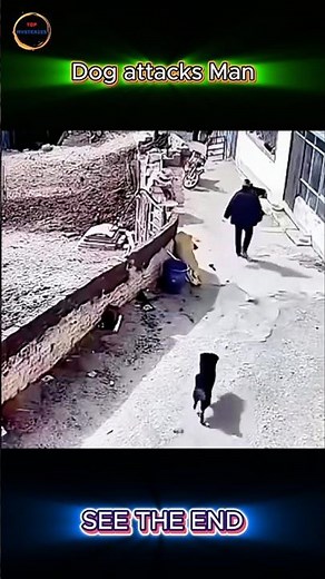 Man vs Vicious Dog Attack – Insane Reflex Saves the Day!