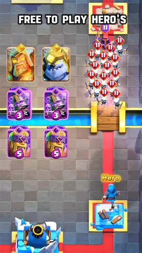 Clash Royale New Hero wizard vs Hero ice golem #treanding #megaknight #fyp #clashroyale #foryoupage❤️❤️