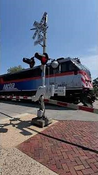 Metra Train #2015 At Longcommon Road Grade Crossing Riverside Illinois BNSF Chicago Subdivision