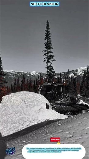 Snowcat Heavy Equipment Innovation: Snowflaking in Extreme Winter Mountain Terrain