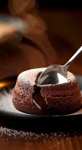 Chocolate Lava Cake Explosion 🍫🔥 Slow Motion Dreams