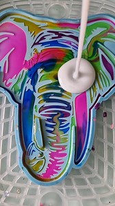 Wow @resiners_official curing machine has allowed me to create this watercolour inspired elephant in 4 hours..... This design with the multi layers normally takes me approx 24 to 48 hours ... dependant on room temperature Snap yours up today and get an extra 15% off with code LILY .. ( you might want to treat yourself to their resin dyes and bubble removal machine too, while you're there lol) Using my absolute favourite epoxy resin @mouldd_resin Custom order your elephant today. Great as a tray 