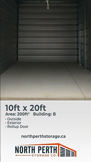 North Perth Storage: 10' x 20' Storage Unit