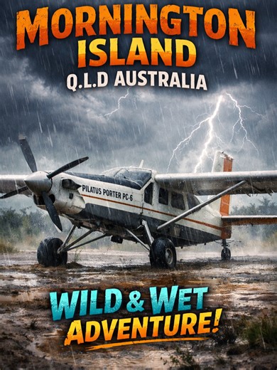 Challenging Pilatus PC-6 Landing at Mornington Island