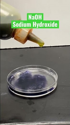 Universal Indicator Test of NaOH Sodium Hydroxide