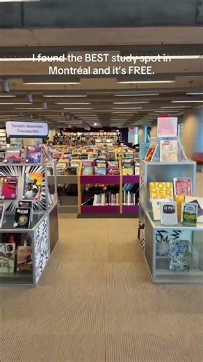 BanQ Grande Bibliothèque — the biggest and quietest library in Montréal 📚✨ If you’re searching for