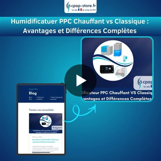💤 Humidificateur PPC : un détail technique… qui change tout pour le confort du patient Dans le traitement de l’apnée du sommeil par PPC (pression positive continue), l’efficacité ne repose pas… | Cpap-Store.fr