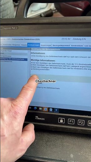 Batterie anlernen bei C Klasse 206
