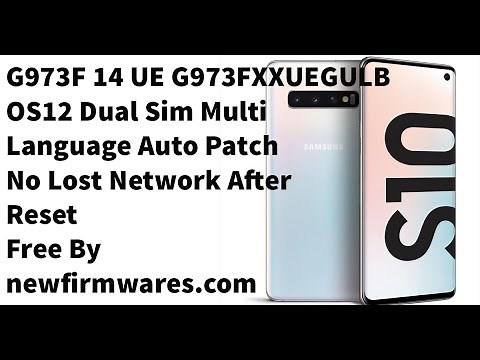 G973F U14 UE OS12 AutoPatch Reset No Lost Network Without any Tools Just Flash by Odin3 FREE