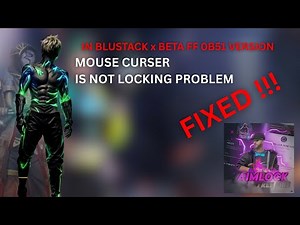MOUSE CURSER IS NOT LOCKING PROBLEM FIXED !! IN BLUESTACKSx BETA FFOB51 VERSION|#ffnewupdate #viral