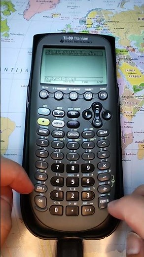 TI-89 Calculator Demo: Solving Integrals and Derivatives! #shorts