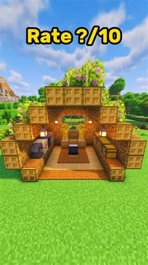 Minecraft Tree Trunk House 🏠| #shorts