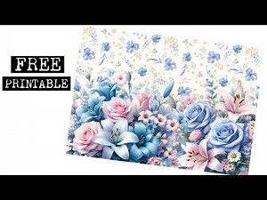 🦋🎁 Junk Journal freebie Free Printable for Card Making and Paper Craft