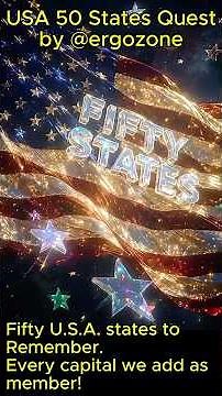 USA: 50 States Quest [#USA #Geography #Capitals #Education #School]