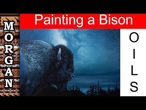 Surreal Oil Painting Tutorial for Beginners - Painting Milky Way : wildlife art by Jason Morgan