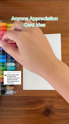 DIY Rainbow Thank You Card Idea | Arts and Crafts Tutorial