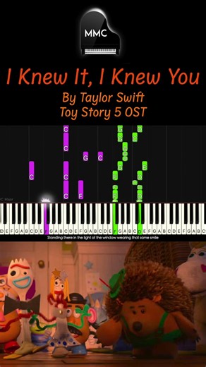 I Knew It, I Knew You by Taylor Swift - Toy Story 5 OST piano cover/tutorial + sheet music + lyrics