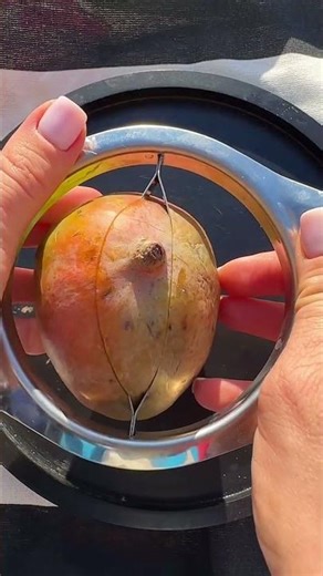 How to slice a Mango like a PRO! 🥭😲 #mango #shorts #trending
