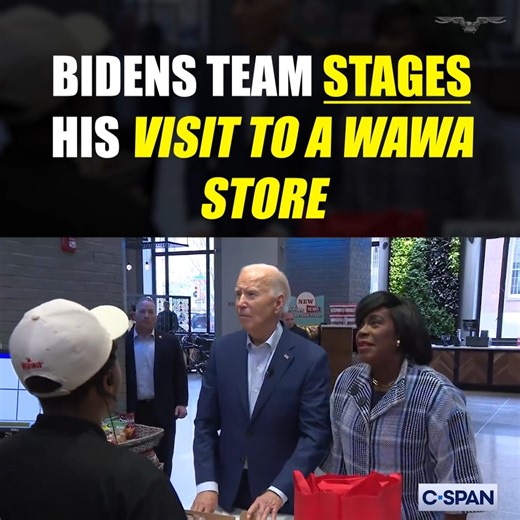 3.3K views · 98 reactions | Biden's team stages his trip to a Wawa store MORE: https://trib.al/2oLcESL | Washington Examiner | Facebook