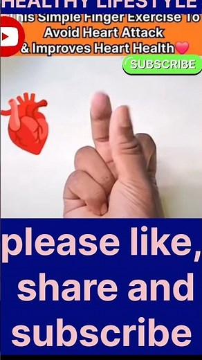 Simple Finger Exercises to Prevent Heart Attack & Improve Heart Health Naturally #shorts #ytshorts