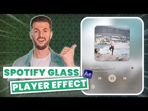 Create This AMAZING Spotify Glass Player (It MOVES with the music!)