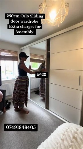 Oslo Sliding Door Wardrobe in Various Colors