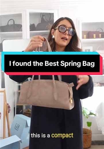 The best spring handbag? The East-West Gabrielle by Parisa Wang. 🤎 What I love about this bag is how elegant and refined the silhouette feels. The East-West shape instantly makes an outfit look more polished, more feminine, and more put together. For spring, this kind of handbag is especially flattering because it pairs so well with a soft neutral color palette: think cream, ivory, beige, taupe, camel, light grey, white, soft blue, and denim. It looks beautiful with a trench coat, straight-leg