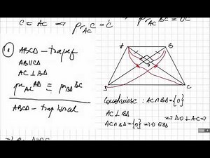 Problema proiectii ortogonale. Demonstratie ca un trapez este isoscel - clasa a 7-a