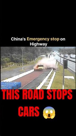 This Highway Safety System Will Save Your Life 😳🚗 | Emergency Stop Technology Explained ⚠️#shorts
