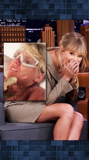 Jimmy surprises #TaylorSwift with footage her mom took after Lasik eye surgery 😭 #FallonFlashback | The Tonight Show Starring Jimmy Fallon