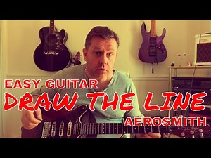 Easy Guitar - Draw The Line - Aerosmith - Guitar Lesson (Guitar Tab)