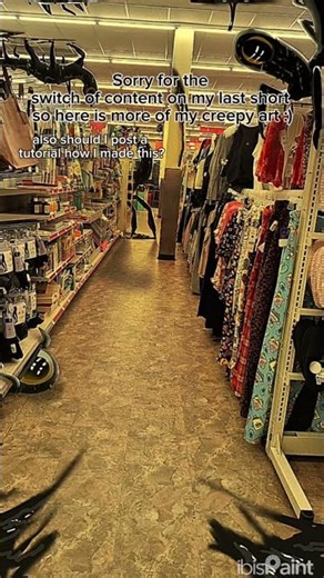 This one is less scary so hope yall like it! #horror #drawing #fyp