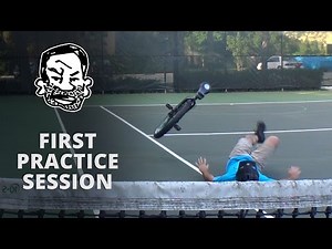 First Unicycle Practice Session - Learning to Unicycle EP2