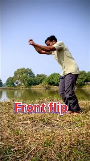 😍Front flip tutorial short || very easy ✅✨ #frontflip #tutorial #shorts