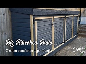 DIY Green Roof Bike Shed | Space-Saving Garden Storage Build