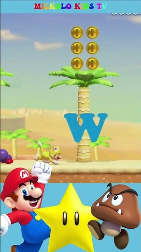 ABC Alphabet with Super Mario 🎮 | Learn Letters A–Z | Kids Learning Video