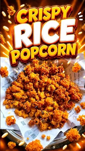 Crispy Rice Popcorn Recipe 🍿 | 5 Min Crunchy Snack You’ll Love!