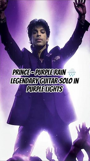 Prince – Purple Rain 🌧️ Legendary Guitar Solo in Purple Lights