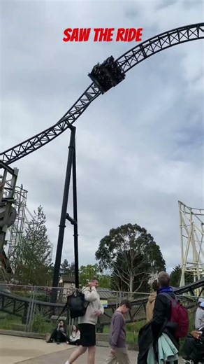 Saw the ride the games have just begun #thorpepark#sawtheride#worldsfirsthorrorthemedrollercoaster