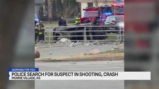 Two women hurt after shooting, crash in Prairie Village