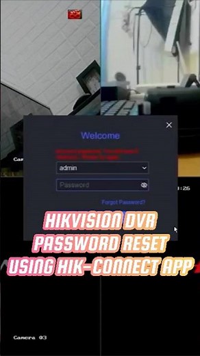 Hikvision DVR Password Reset Using Hik-Connect App #cctv #cctvcamera #hikvision